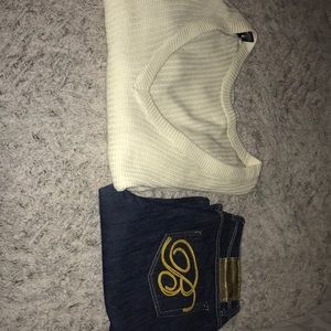 Sweater and jeans